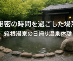 秘密の時間を過ごした場所 ― 箱根湯寮の日帰り温泉体験